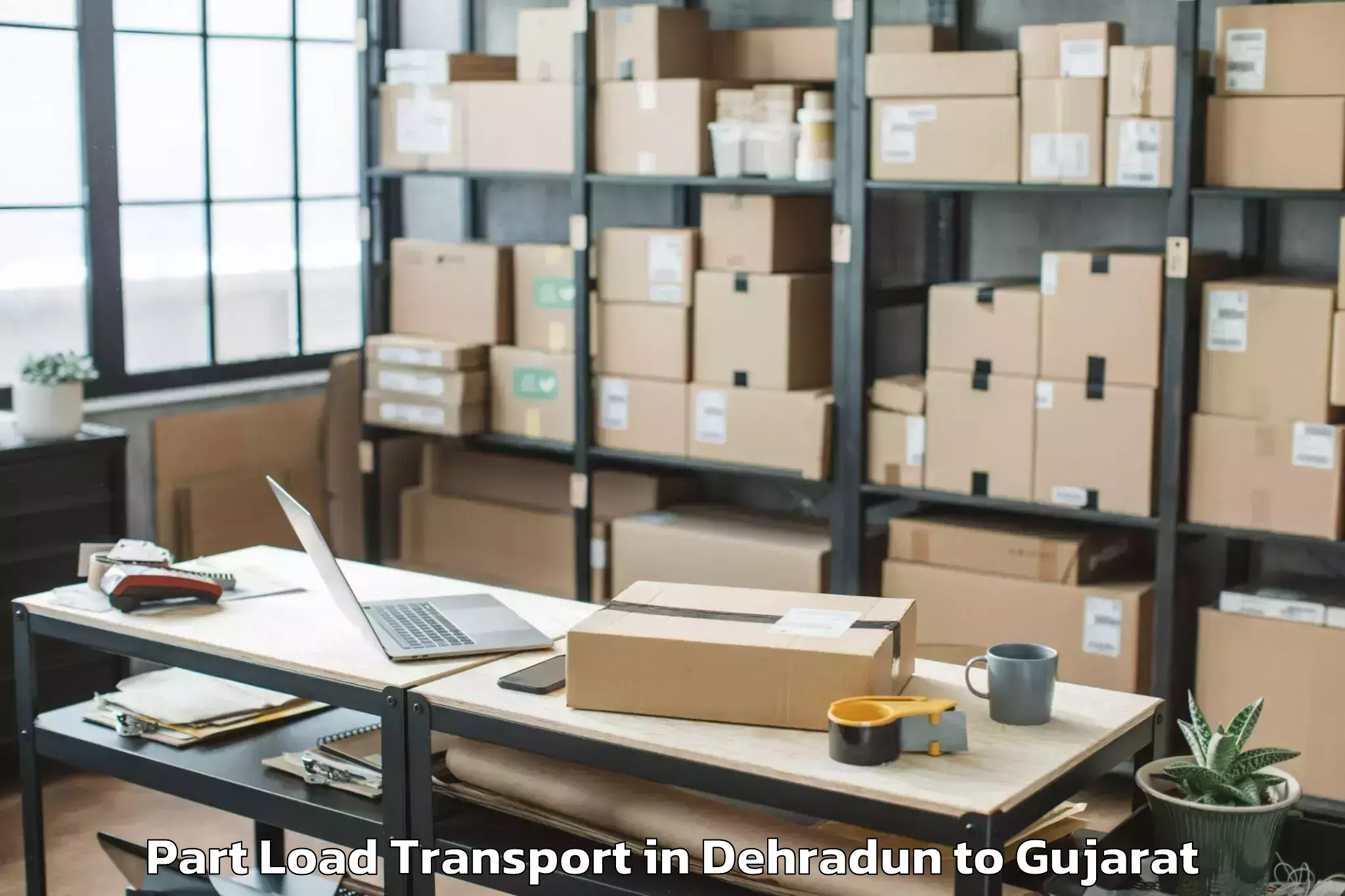 Leading Dehradun to Katodara Part Load Transport Provider